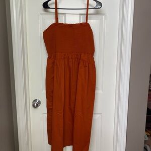 Old Navy Rust Midi Dress